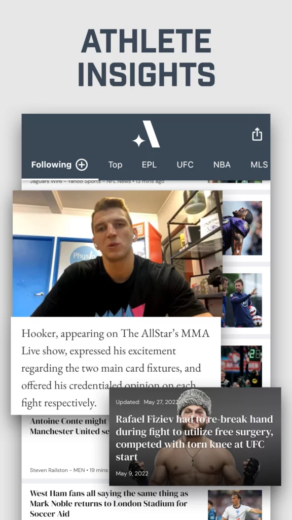 The AllStar Best Sports App - Athlete Insights